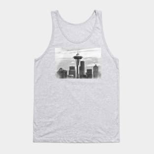Seattle Skyline Sketched Tank Top